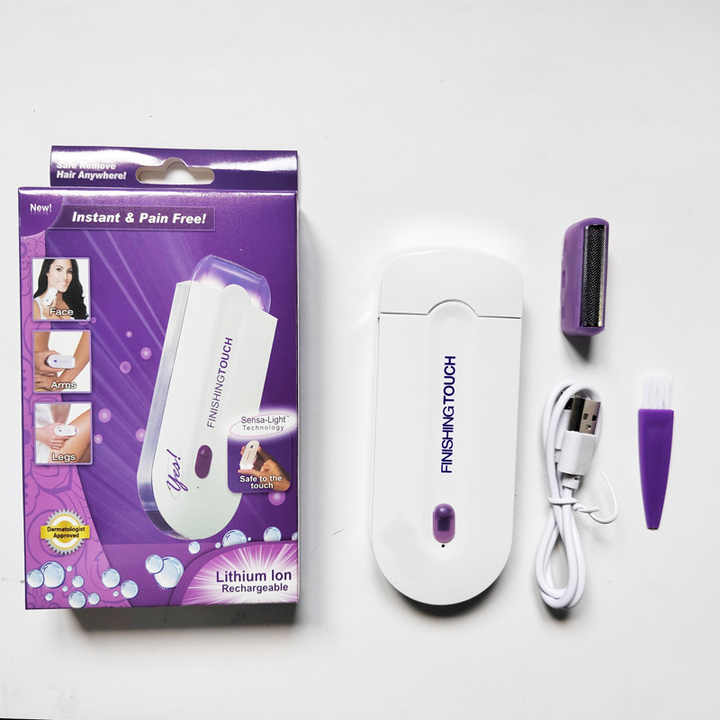 Powerful Electric Women Shaver Trimmer Two Head Replace Hair Epilator Automatic Sensing Facial Hair Trimmer