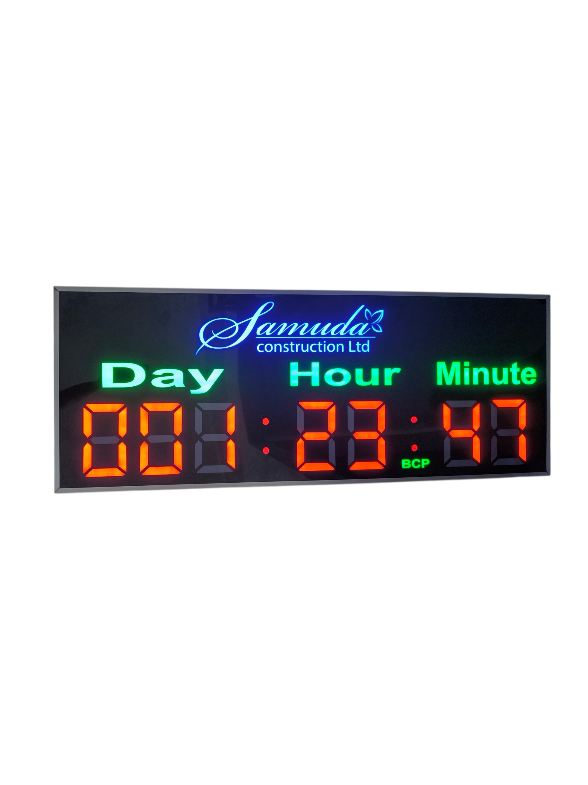Count down stopwatch ( 18 inch hight and 48 inch wide)
