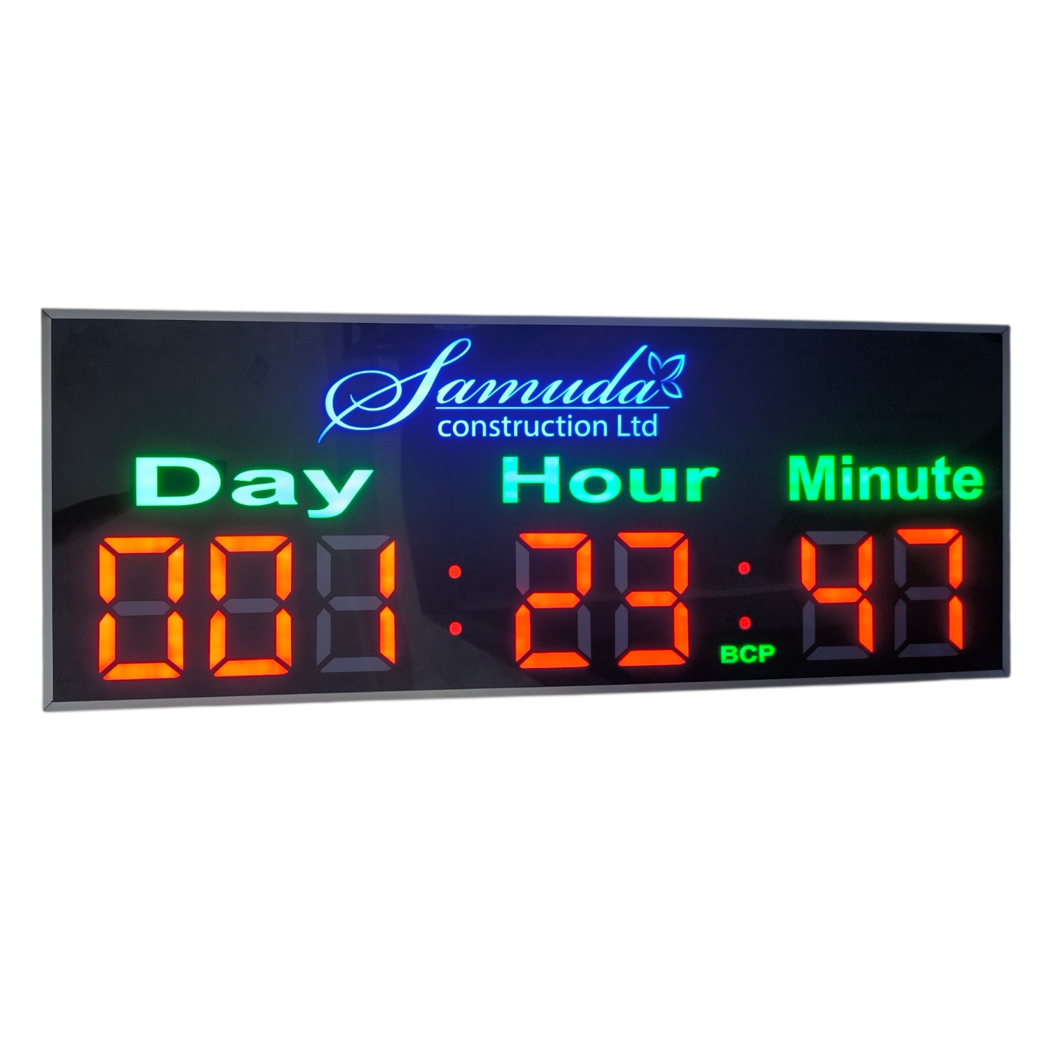 Count down stopwatch ( 18 inch hight and 48 inch wide)